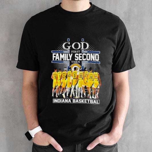 God First Family Second Then Indiana Pacers 2024 Eastern Conference Finals Signatures Shirt