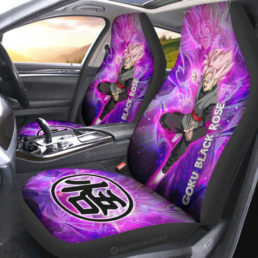 Goku Black Rose Car Seat Covers Custom Characters Dragon Ball Car Accessories