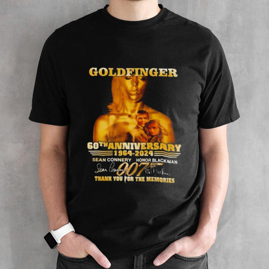 Goldfinger 60th Anniversary 1964-2024 Thank You For The Memories Signature T-shirts