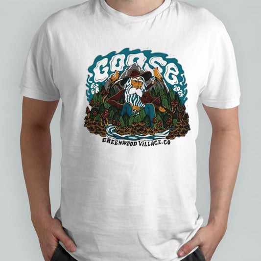 Goose Jun 7-8 2024 Fiddlerâ€™s Green Amphitheatre GreenWood Village CO shirt