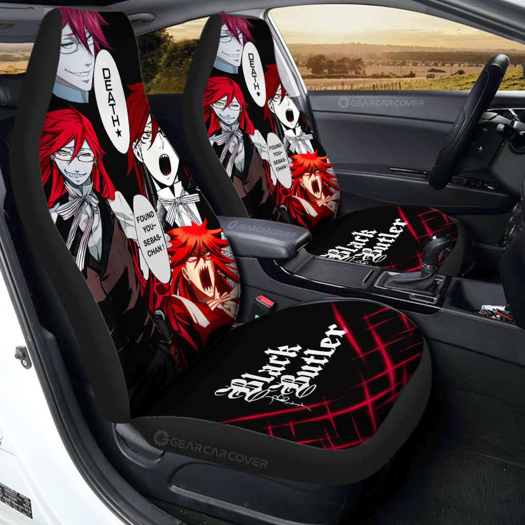 Grell Sutcliff Car Seat Covers Custom Black Butler Car Accessories