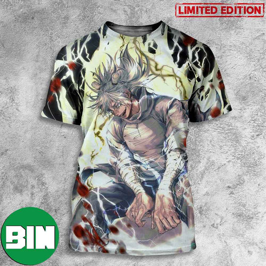 Hajime Kashimo Thunder God vs Ryomen Sukuna Jujutsu Kaisen Chap 237 3D T-Shirts