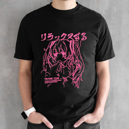 Harajuku trythm club the more you experience the more things you have to face shirts