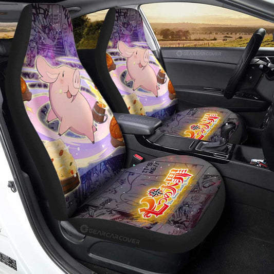 Hawk Car Seat Covers Custom Seven Deadly Sins Anime Galaxy Manga Style