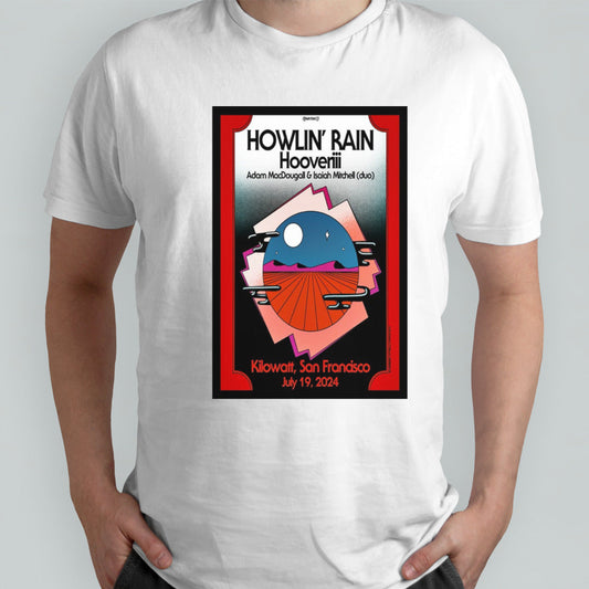Hooveriii July 19 2024 Kilowatt Bar San Francisco CA Poster shirt