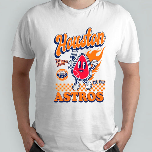 Houston Astros mitchell and ness cooperstown collection food concessions shirt