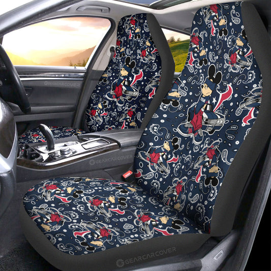 Houston Texans Car Seat Covers Cartoon Theme Collection