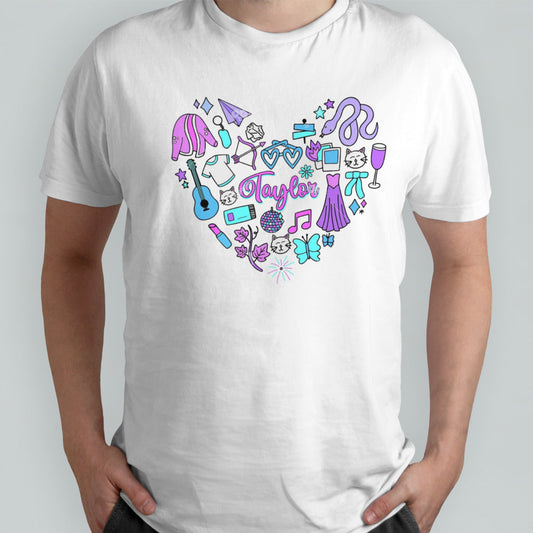 I Love Taylor Girl Groovy 80S shirt