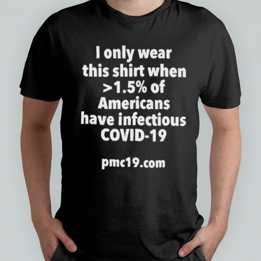 I Only Wear This Shirt When 1.5% Of Americans Have Infectious Covid-19 Shirt