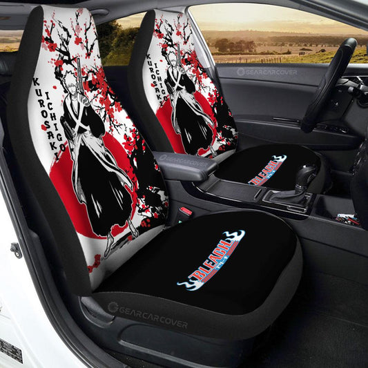 Ichigo Kurosaki Car Seat Covers Custom Japan Style Anime Bleach Car Interior Accessories
