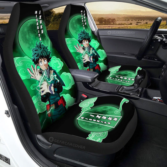 Izuku Midoriya Car Seat Covers Custom Anime My Hero Academia Car Interior Accessories