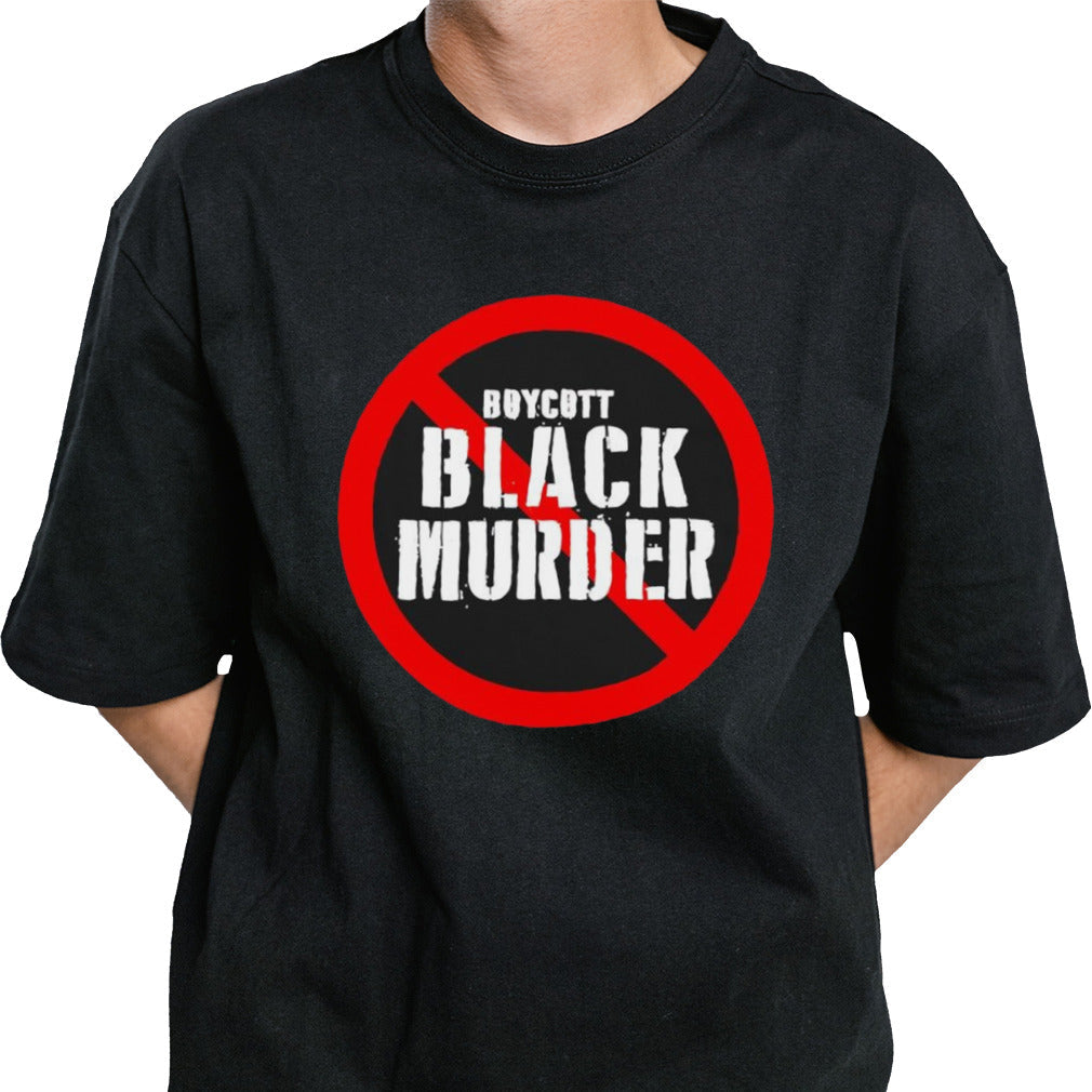 Jamaal Bowman wearing boycott black murder shirt