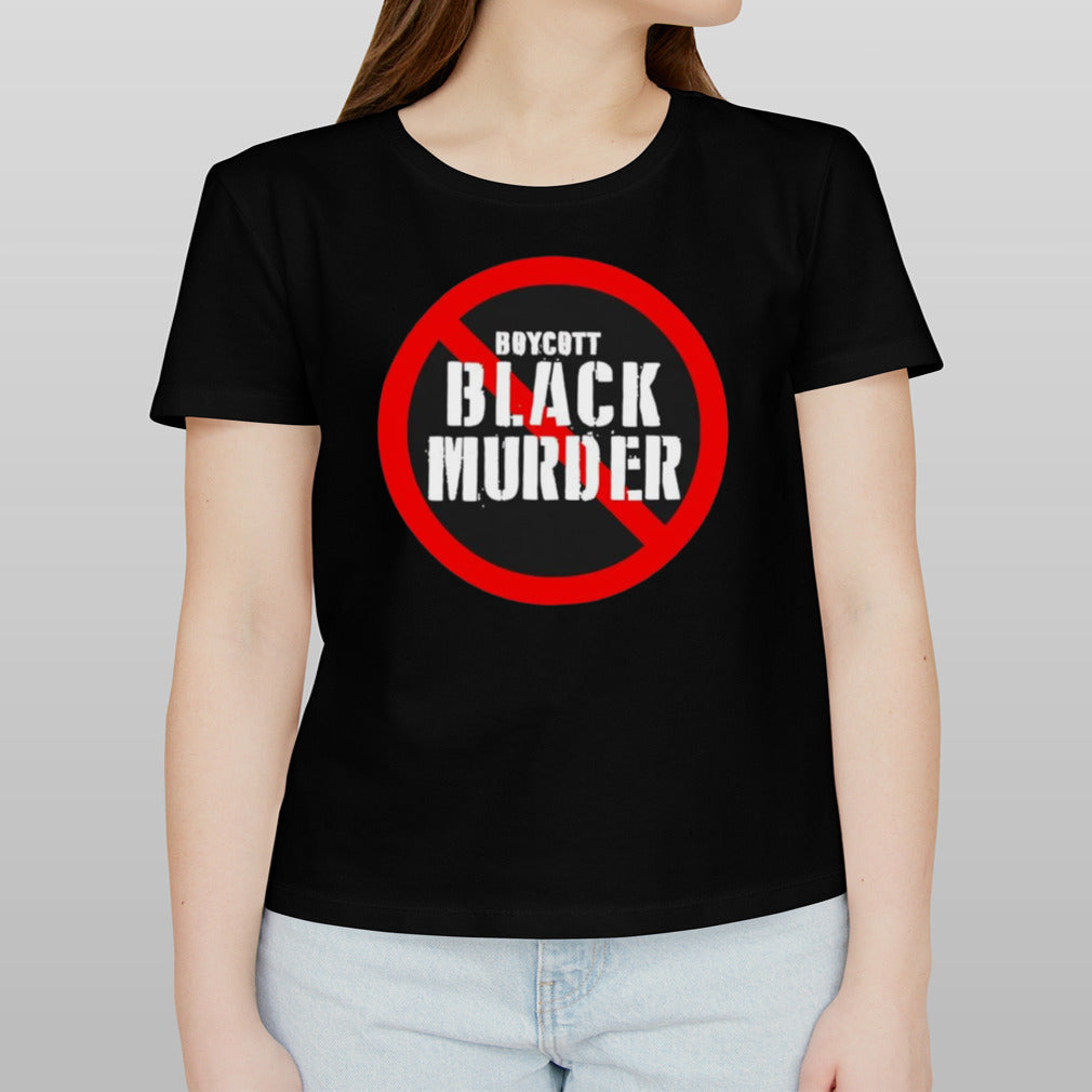 Jamaal Bowman wearing boycott black murder shirt