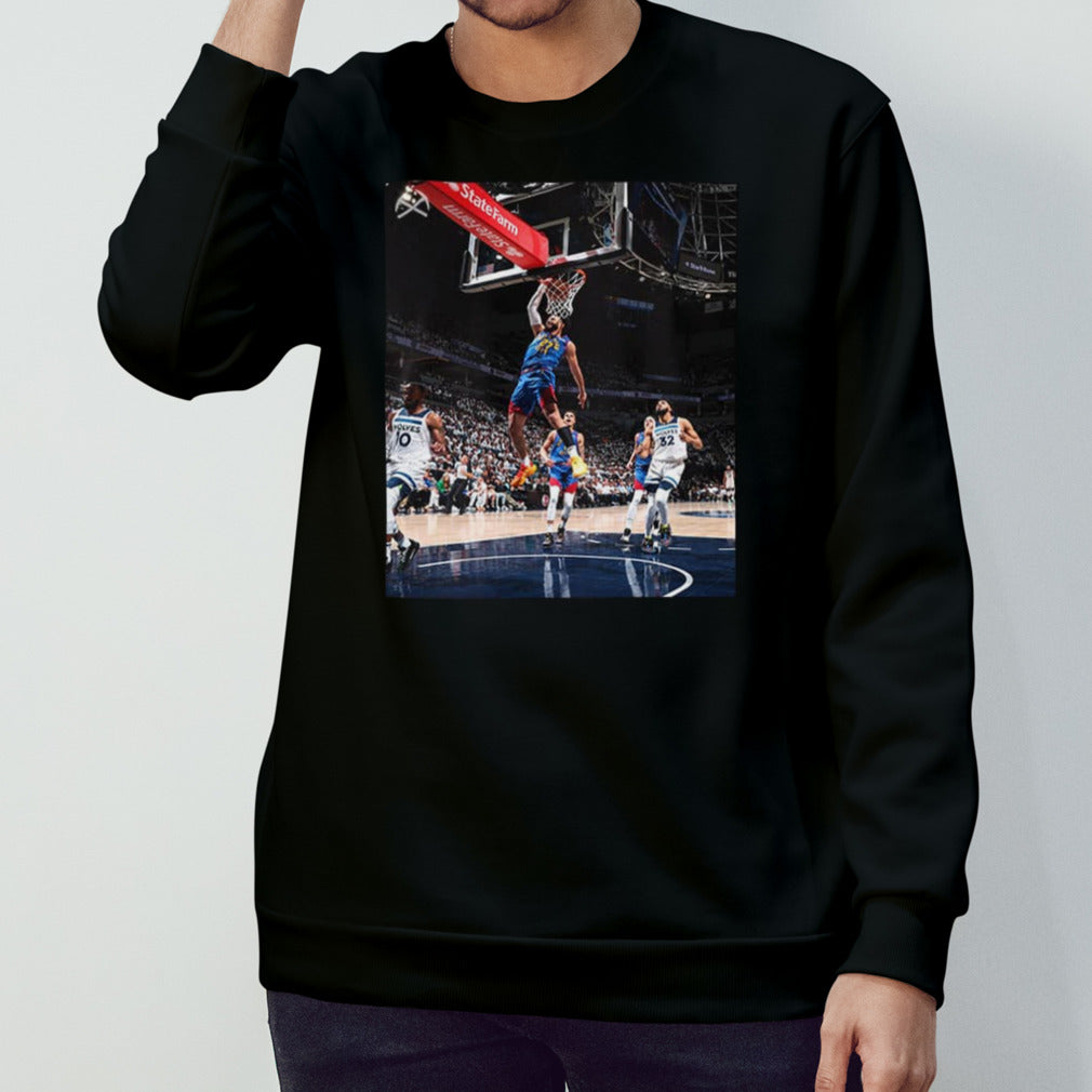 Jamal Murray Denver Nuggets vs Minnesota Timberwolves Best Slam Dunk Moment Sleep Well Nuggets T-Shirt