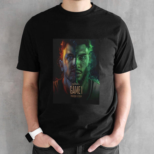 Jayson Tatum vs Luka Doncic NBA Finals 2024 Game 1 Dallas Mavericks vs Boston Celtics shirt