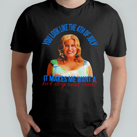 Jennifer Coolidge you look like the 4th of july shirt