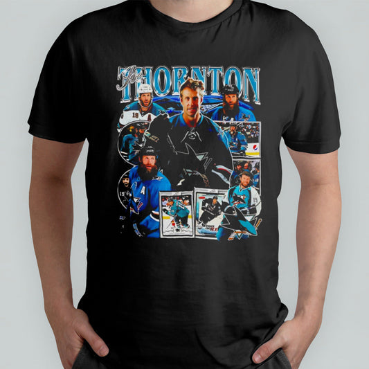 Joe Thornton San Jose Sharks Retro Hockey Jersey Shirt