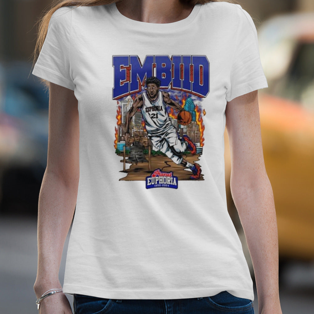 Joel Embiid Philadelphia 76ers Fire 2024 Shirt