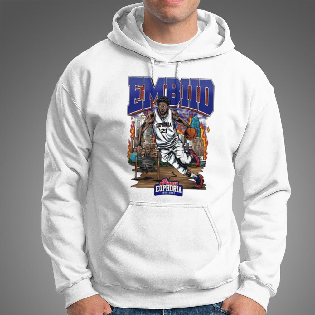 Joel Embiid Philadelphia 76ers Fire 2024 Shirt