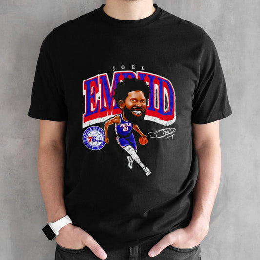 Joel Embiid Philadelphia 76ers cartoon shirt