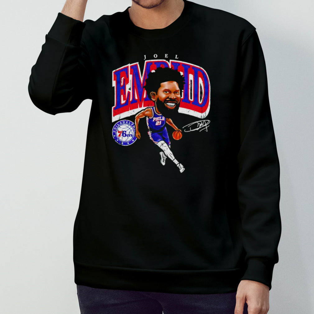 Joel Embiid Philadelphia 76ers cartoon shirt