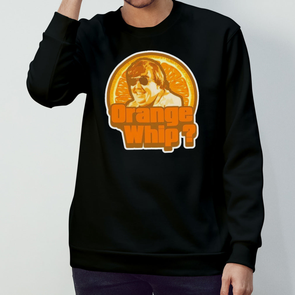 John Candy orange whip shirt
