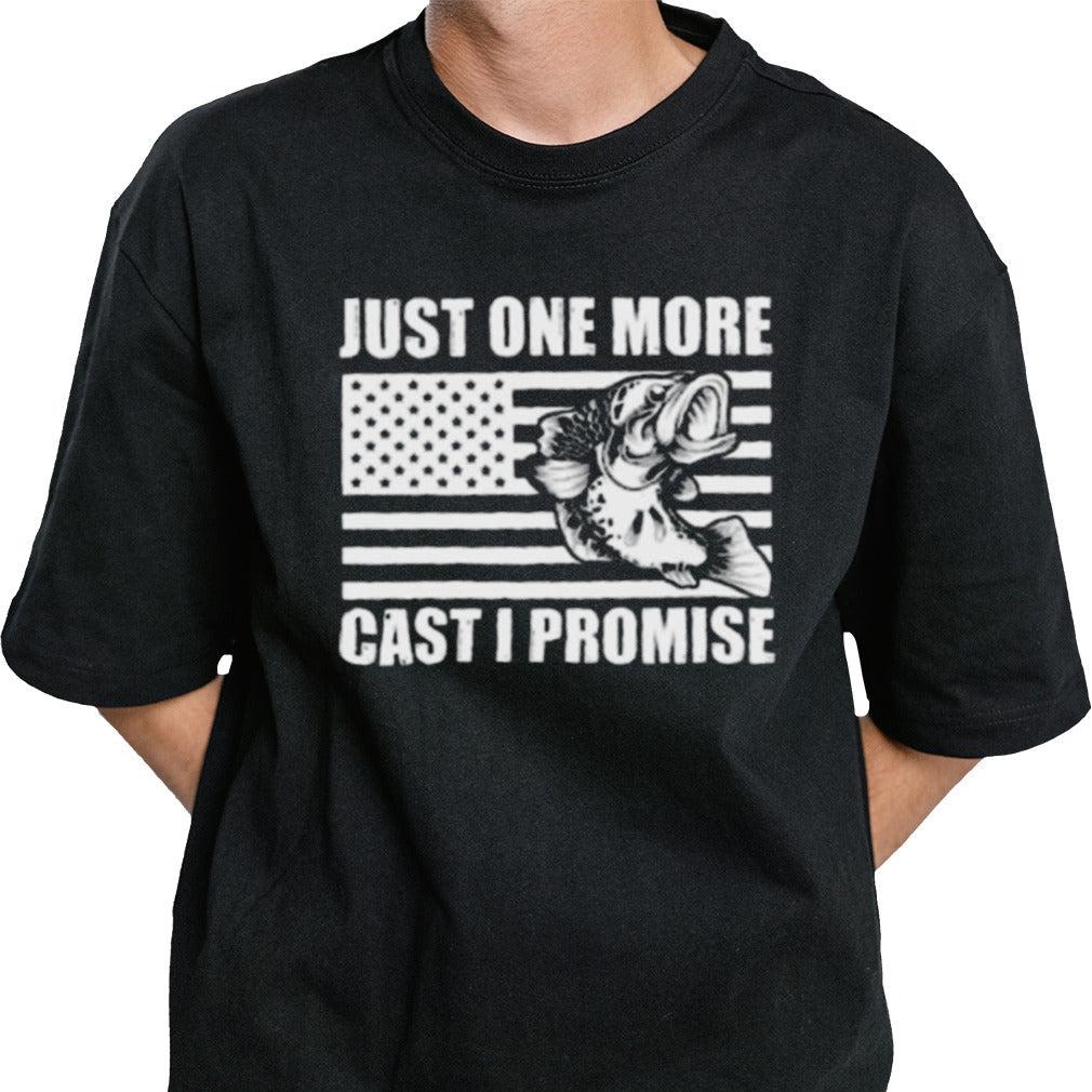 Just One More Cast I Promise Flag American Shirt