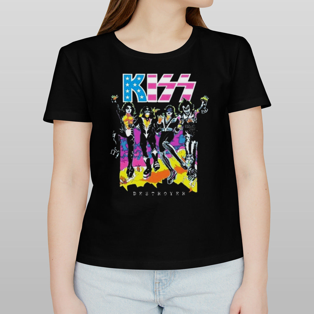 KISS Destroyer Flocked Blacklight Limited Edition Shirt