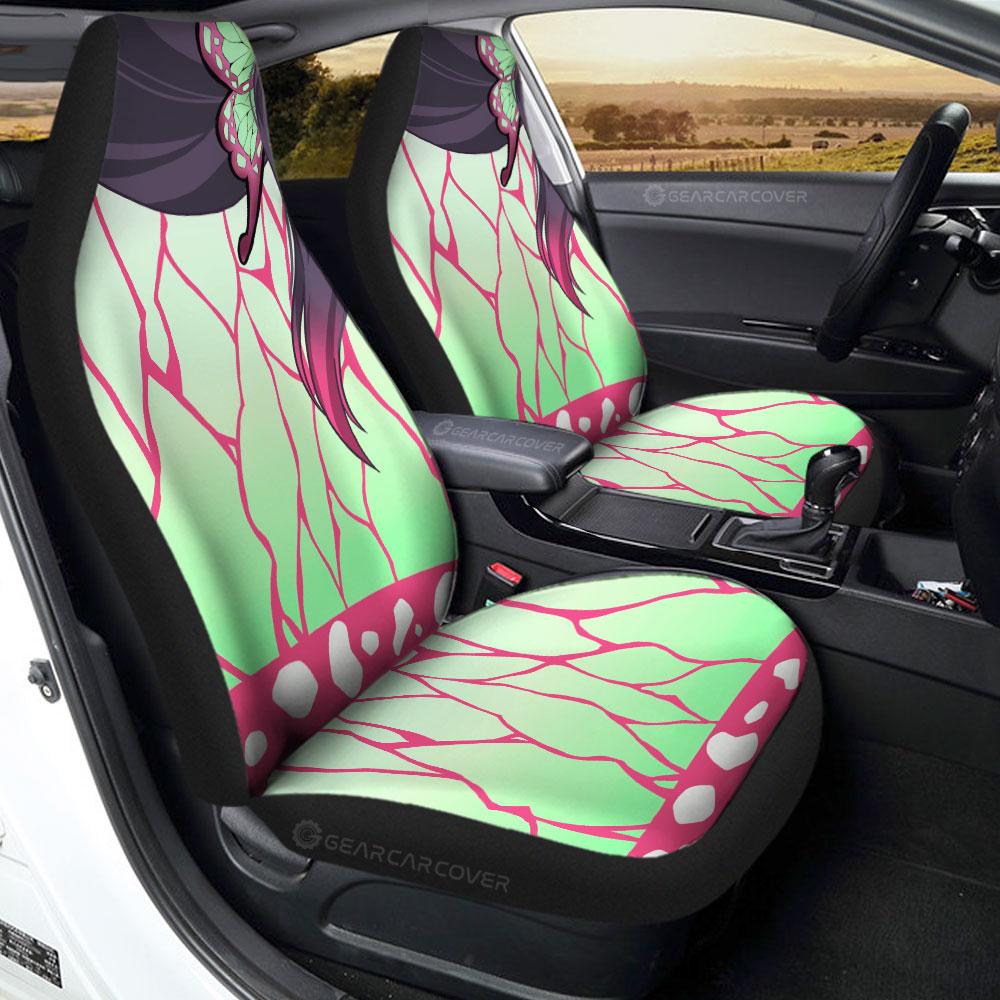 Kanao Uniform Car Seat Covers Custom Hairstyle Demon Slayer Anime Car Interior Accessories