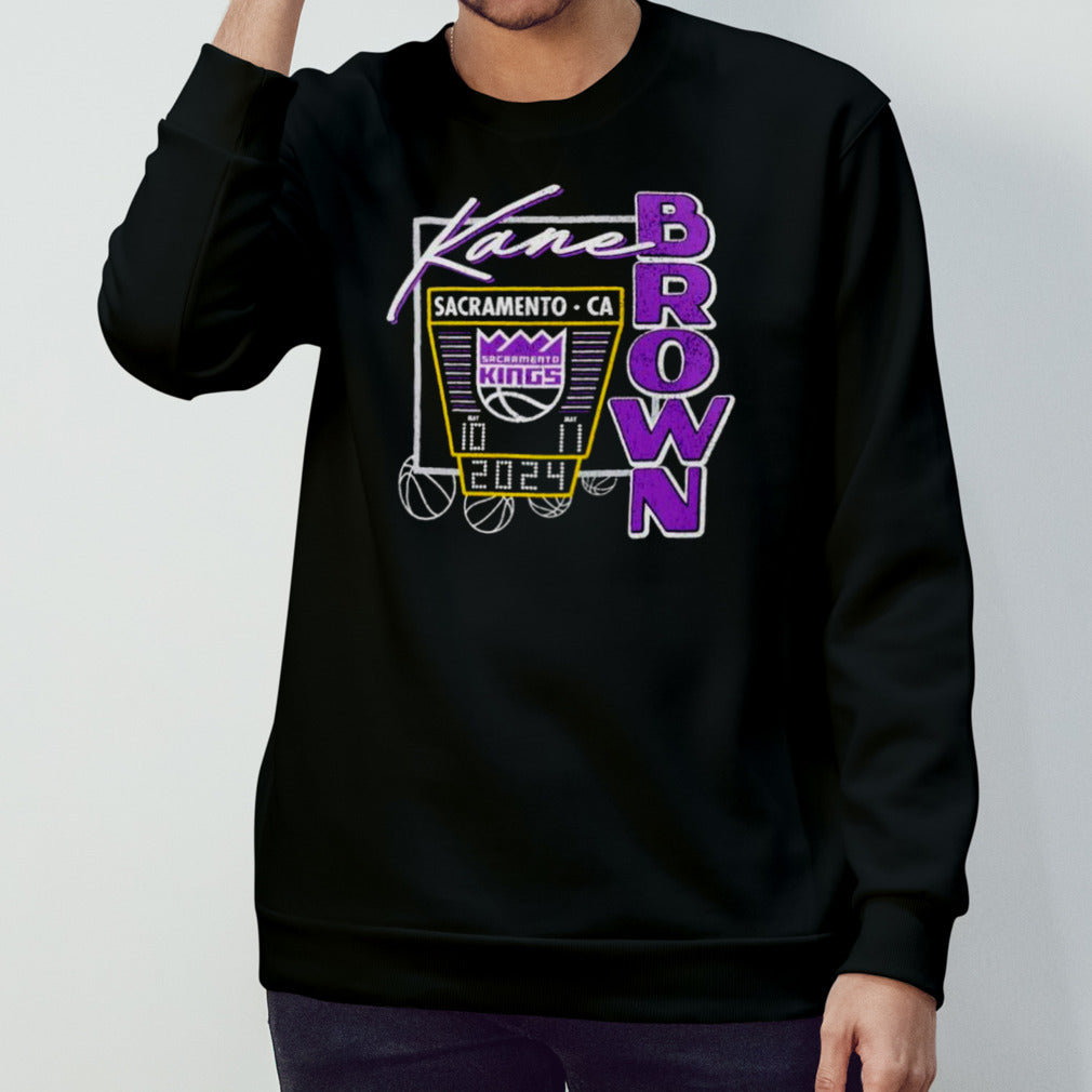 Kane Brown x Sacramento Kings in the air tour shirt