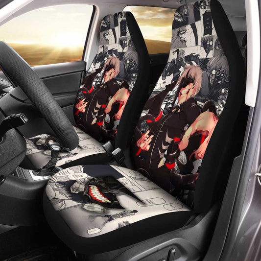 Ken Kaneki Car Seat Covers Custom Manga Anime Tokyo Ghoul Car Accessories