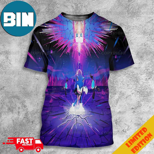 Key Visuals For The 3rd Season Of Netflix Sonic Prime By RicoJrCrea 3 All Over Print T-Shirts