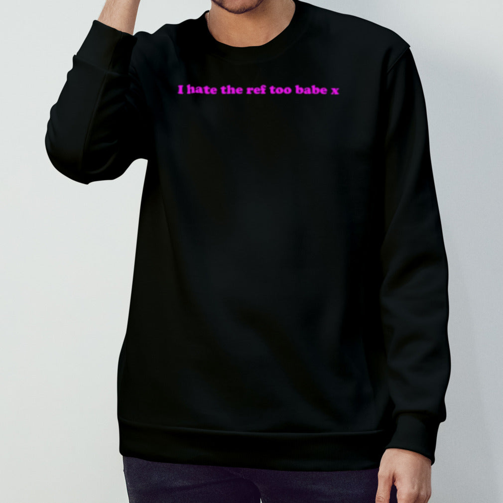 Kirsty Sedgman Wearing I Hate The Ref Too Babe X Shirt