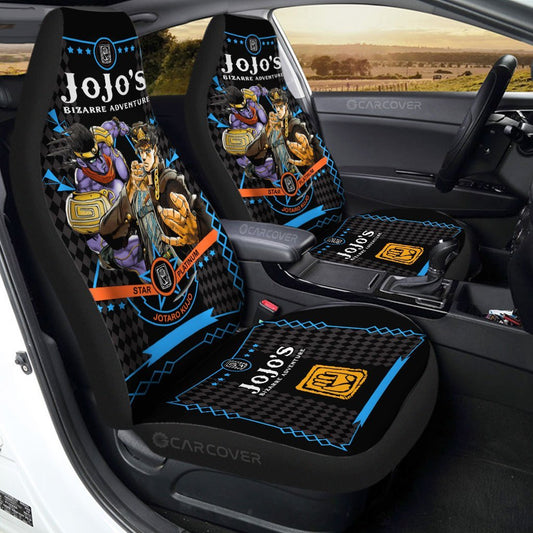 Kujo Jotaro Car Seat Covers Custom Anime JoJo's Bizarre Adventure Car Accessories