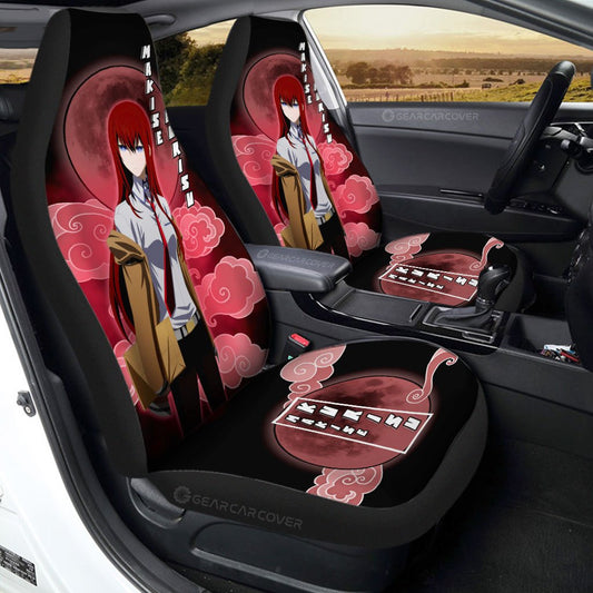 Kurisu Makise Car Seat Covers Custom Steins;Gate Anime Car Accessories
