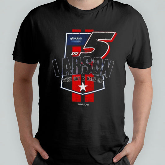 Kyle Larson #5 Flag Every Day Is Race Day T-shirt