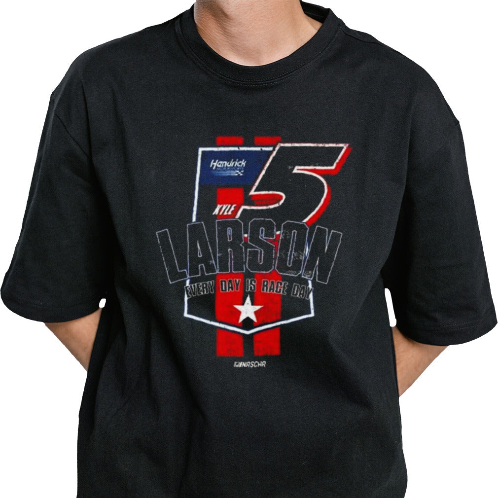 Kyle Larson #5 Flag Every Day Is Race Day T-shirt