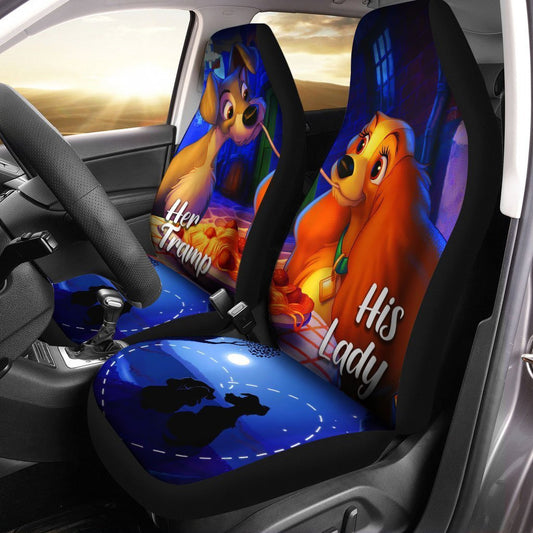 Lady and the Tramp Car Seat Covers Custom Couple Car Accessories