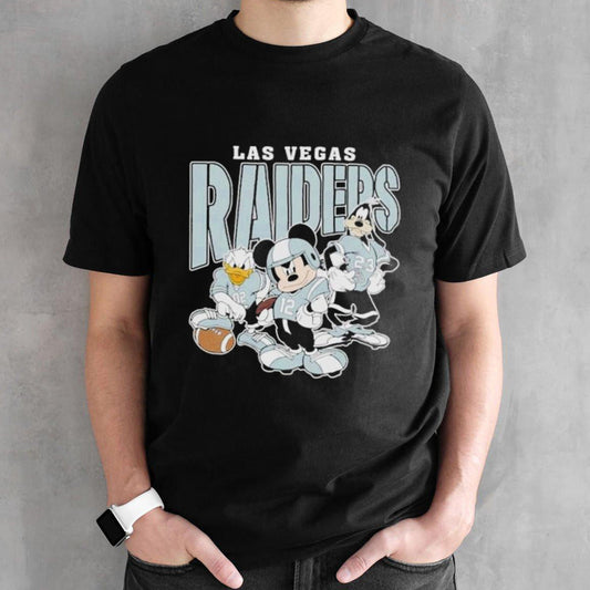 Las Vegas Raiders Mickey Donald Duck And Goofy Football Team 2024 Shirts