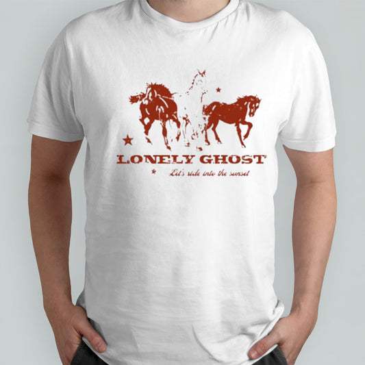 Lonely Ghost Letâ€™s Ride Into The Sunset shirt