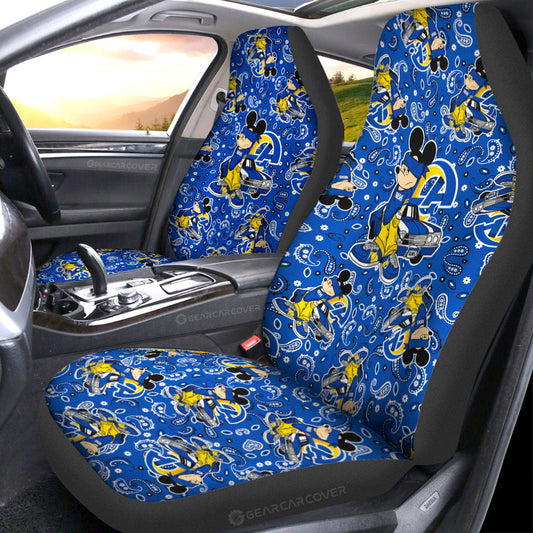 Los Angeles Rams Car Seat Covers Cartoon Theme Collection