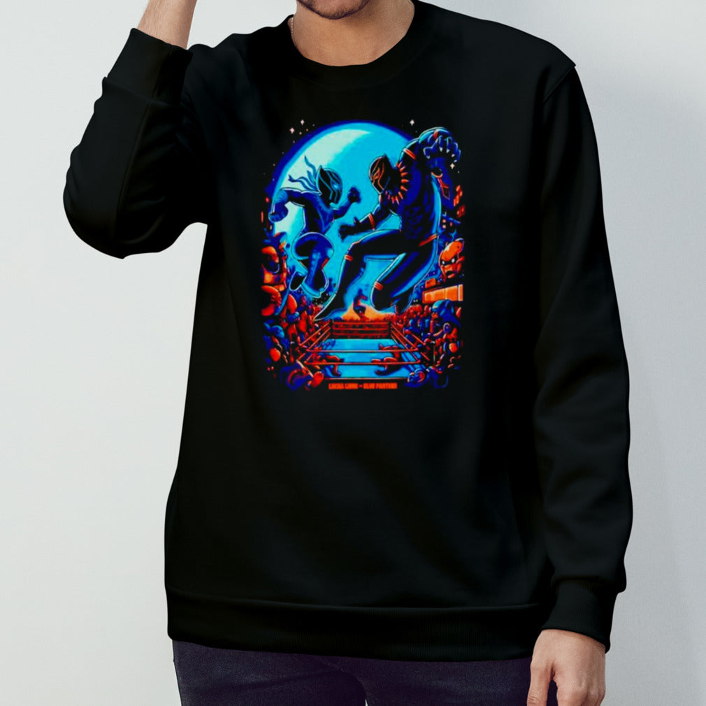 Lucha Libre vss. Blue Panther Wrestling shirts