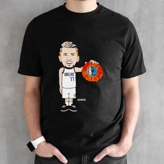 Luka Doncic Dallas Mavericks cartoon shirt
