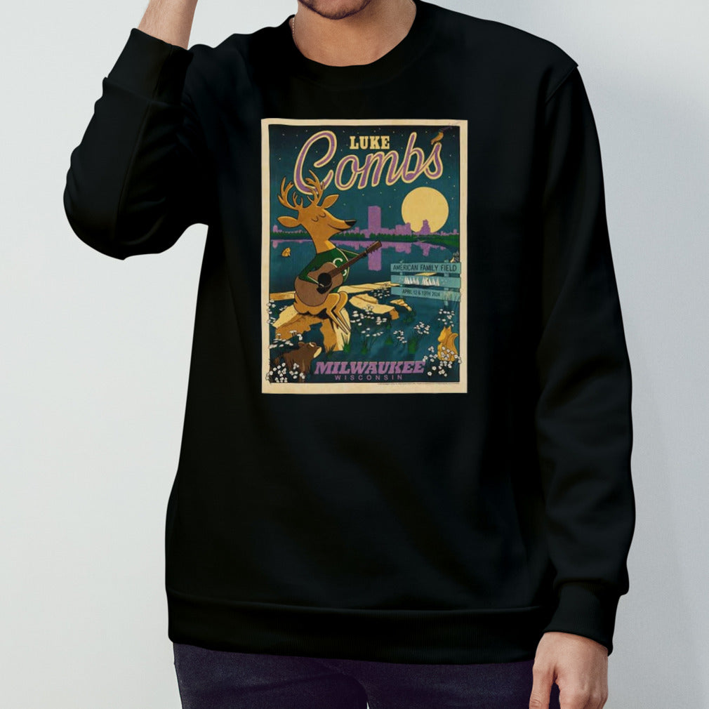 Luke Combs Milwaukee Wisconsin April 12 13 2024 American Family Field T-Shirt