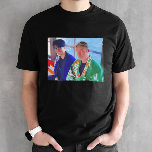 Mads Mikkelsen and Hideo Kojima shirt