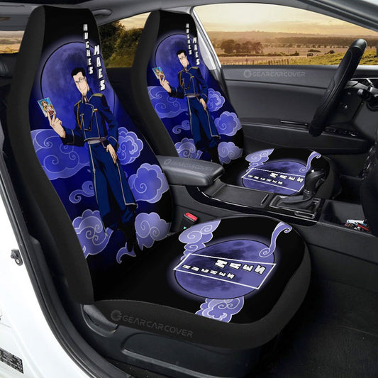 Maes Hughes Car Seat Covers Custom Fullmetal Alchemist Anime Car Interior Accessories