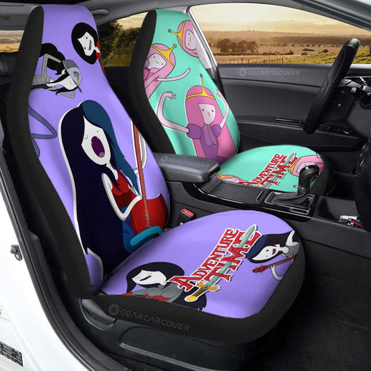 Marceline And Princess Bubblegum Adventure Time Car Seat Covers Custom Cartoon Car Accessories