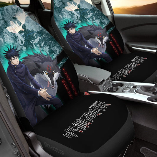 Megumi Fushiguro Car Seat Covers Custom Anime Jujutsu Kaisen Car Accessories