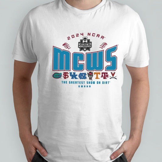 Menâ€™s CWS 2024 NCAA The Greatest Show On Dirt Teams Shirt