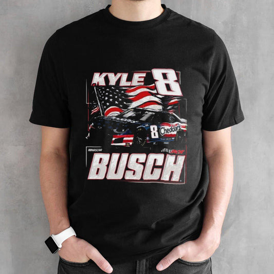 Mensâ€™s Kyle Busch Richard Childress Racing Team Collection Patriotic Paint Shirts
